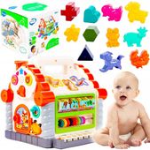 Sorter Hola domek interaktywny multidomek edukacyjny melodie pianinko XXL