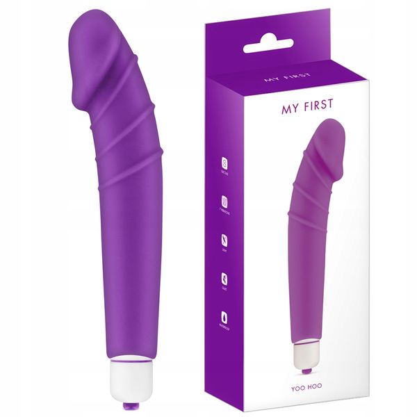 Wibrator, masażer stymulujący. Fioletowy zdjęcie 4