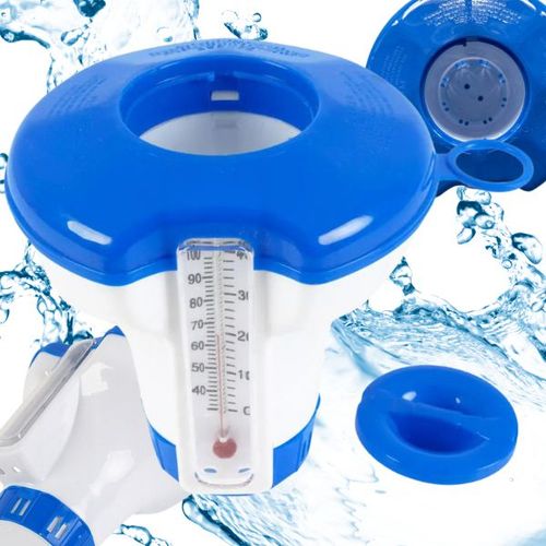 DOZOWNIK DO CHEMI BASENOWEJ CHLORU KOSZYK PŁYWAK NA CHEMIĘ Z TERMOMETREM na Arena.pl