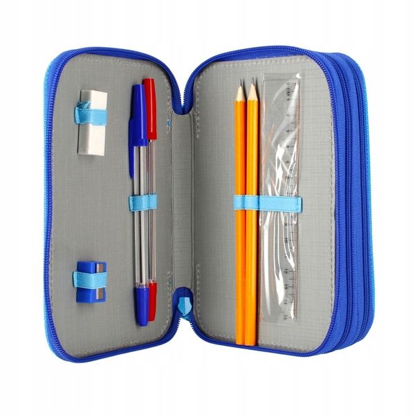 TRZYKOMOROWY PIÓRNIK SZKOLNY PSI PAW PATROL Chase z WYPOSAŻENIEM 30 element zdjęcie 9