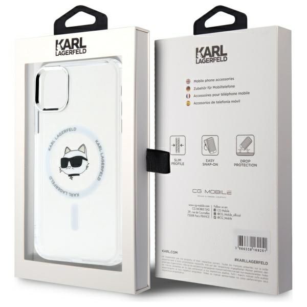 Etui Karl Lagerfeld do iPhone 11, iPhone XR, Biały, MagSafe zdjęcie 8
