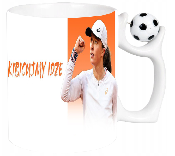 Kubek z uchwytem dla Fana Iga Świątek zdjęcie 2