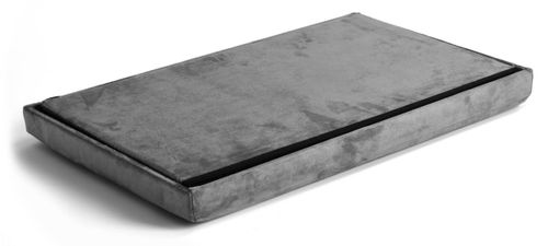 Pufa składana welurowa DIEGO grafitowy VELVET rozmiar XL na Arena.pl