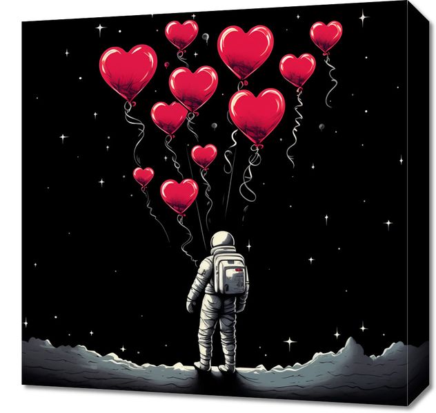 Obraz 50x50cm Astronauta Własnych Celi zdjęcie 1