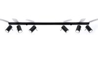 LAMPA sufitowa SL.0334 natynkowa OPRAWA listwa SPOT regulowane tuby czarne