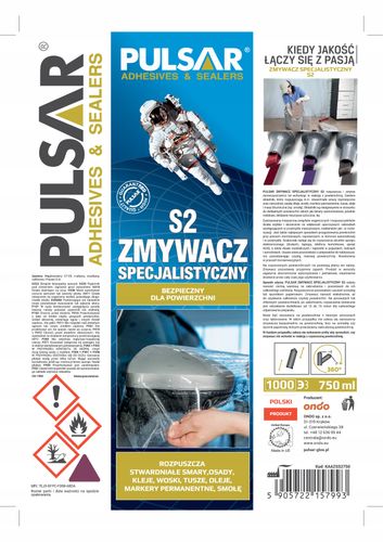 ZMYWACZ DO MARKERÓW SMARÓW WOSKÓW PULSAR S2 750 ml x2 na Arena.pl