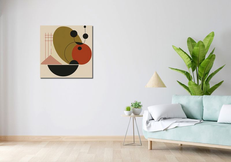 Obraz 70x70cm Geometryczny Balans zdjęcie 2