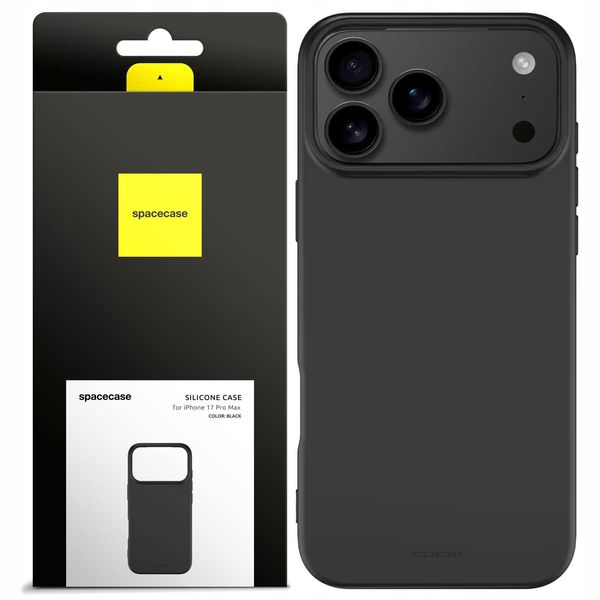 Spacecase Silicone Case 3.0 Iphone 17 Pro Max Black zdjęcie 1