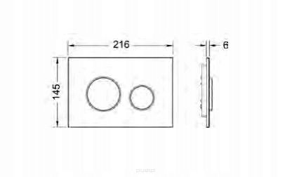 Przycisk spłukujący do WC Tece Loop biały połysk 9240920 zdjęcie 3