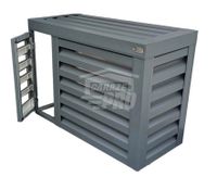 Osłona klimatyzatora - pompy ciepła 100x40x80 cm antracyt - drzwiczki
