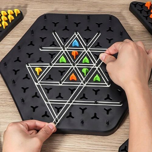 TRIANGLE CHESS BOARD GAME, INTERACTIVE PEGBOARD GAME, DESKTOP BOARD GAMES na Arena.pl
