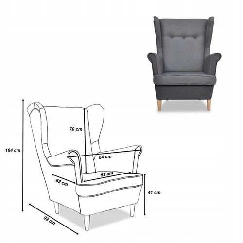 Zestaw wypoczynkowy ARI DUO sofa fotele pufy  szaro - szary na Arena.pl