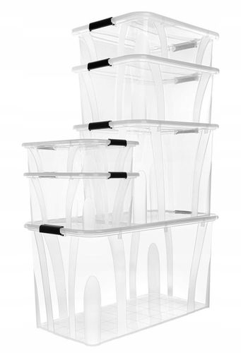 Pojemnik Pudełko Plastikowe 80L Master BOX Duże Przeźroczyste z na Arena.pl