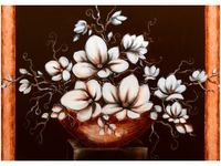50X70CM MAGNOLIA III WAZA OBRAZ POKOJU DREWNINE