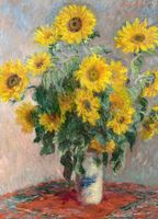 Plakat 13x18cm Bouquet of Sunflowers, Monet Vintage do Salonu