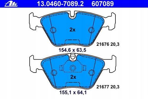 KLOCKI HAM PRZOD BMW 5 E39 95-03 ATE na Arena.pl