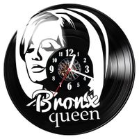 Zegar ścienny z płyty winylowej Bronx queen 680.14