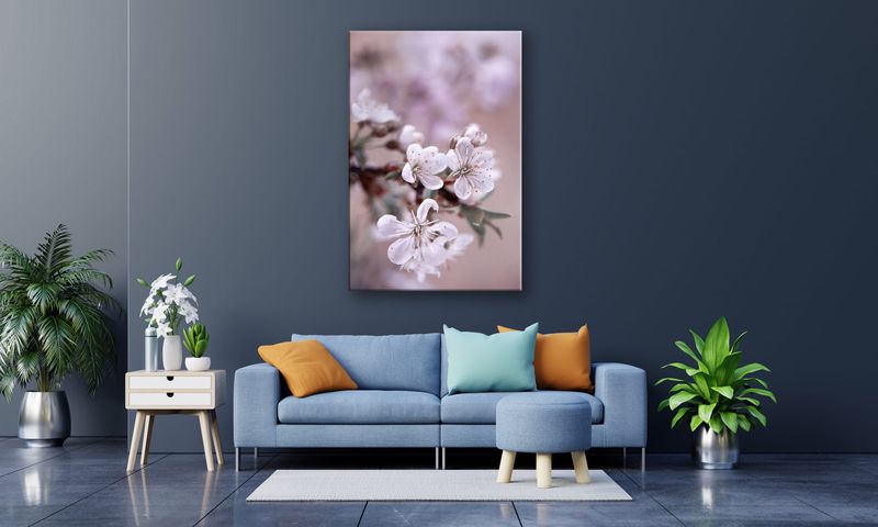 OBRAZ NA PŁÓTNIE 050 Kwiaty 70x100cm zdjęcie 4