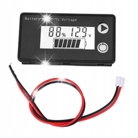 TESTER WSKAŹNIKA POJEMNOŚCI BATERII LCD 12V UNIWERSALNY WOLTOMIERZ CYFROWY