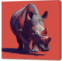 Obraz 100x100cm Marszujący Gigant