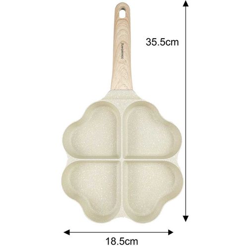 patelnia marmurkowa do jajek placków 4 sekcje serduszka klausberg kb-7819 na Arena.pl