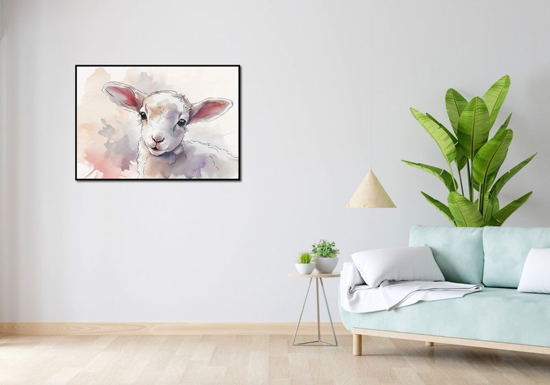Plakat 100x70cm Mała Owieczka zdjęcie 4