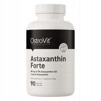 OstroVit Astaxanthin FORTE 90 kaps ASTAKSANTYNA NATURALNA 4 mg Antyoksydant