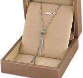 Naszyjnik Srebrny Stal Chirurgiczna Trójkąt 316L