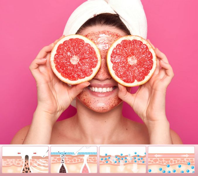 PEELING KAWITACYJNY BEZPRZEWODOWY URZĄDZENIE PILING DO TWARZY 5W1 BIAŁ zdjęcie 5