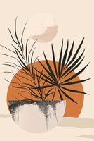 Plakat 68x101cm Palmowy Zachód