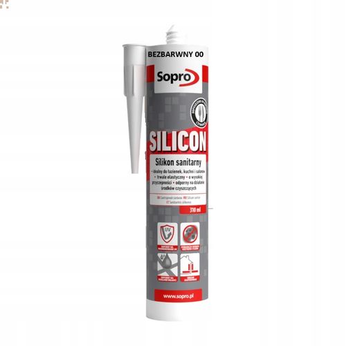 Silikon Sopro Sanitarny 00 Bezbarwny 310 ml na Arena.pl