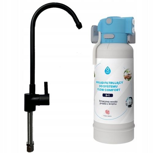 Zestaw DAFI FLOW COMFORT D1 System filtr wody pitnej + Czarny kran na Arena.pl