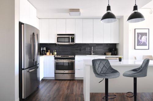 Hoker barowy CYDRO BLACK grafitowy Velvet na Arena.pl