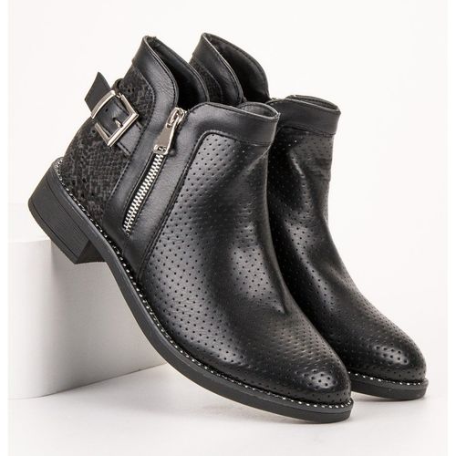 Czarne Botki Snake Print r.41 na Arena.pl