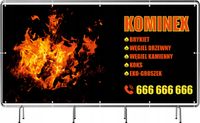 BANER REKLAMOWY 200x100 cm duży wybór różne wzory SPRZEDAŻ WĘGLA OPAŁU