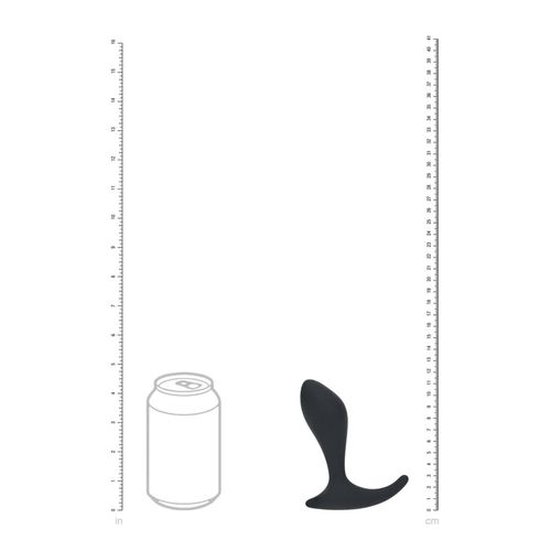 Single Ripple Silicone Prostate Massager - Black na Arena.pl