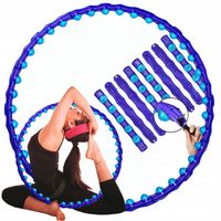 Hula Hop odchudzające koło fitness z wypustkami masażerem składane smart