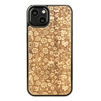 drewniane etui na iphone 13 kwiaty polne aniegre
