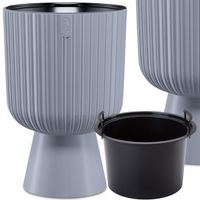 Doniczka okrągła na nóżce  30cm Gazon Donica Osłonka z wkładem