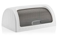 Chlebak pojemnik na pieczywo RATTAN biały tworzywo