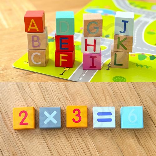 CLASSIC WORLD Drewniane Klocki Zbuduj Miasto 120 elementów na Arena.pl