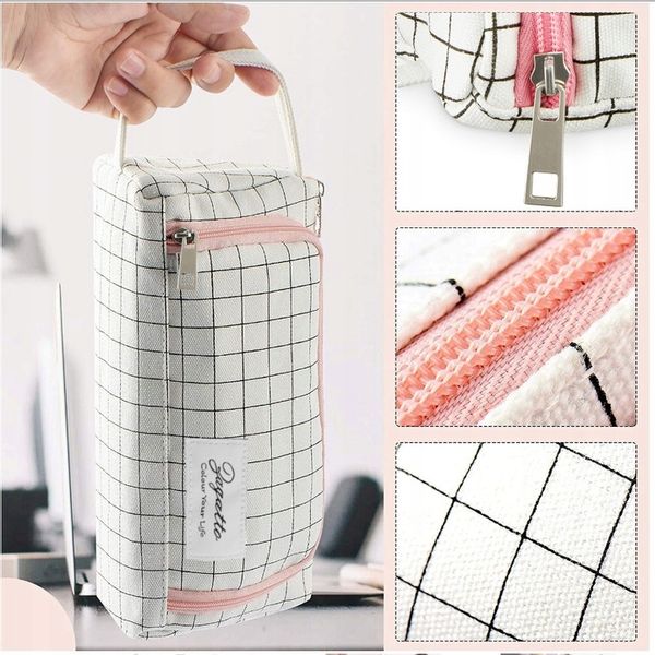 Piórnik szkolny z uchwytem różowy pojemna saszetka ZAGATTO zdjęcie 6