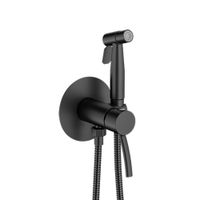 Bateria bidetowa podtynkowa ze sluchawka typu bidetta WEZER FIN9-19-BLACK