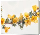 Obraz 100x90cm Żółte Kwiaty