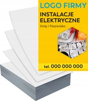 Ulotki A6 5000 szt reklamowe firmowe INSTALACJE ELEKTRYCZNE dużo wzorów