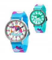 Kiddus zegarek dziecięcy Time Teacher Happy Unicorn Fluor