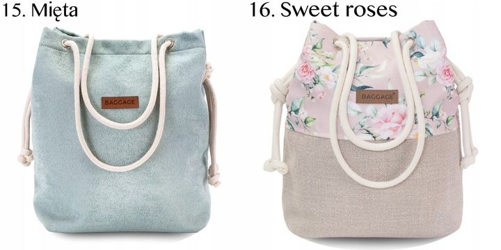 TOREBKA DAMSKA WOREK SHOPPER TORBA KWIATY BAGGAGE zdjęcie 12
