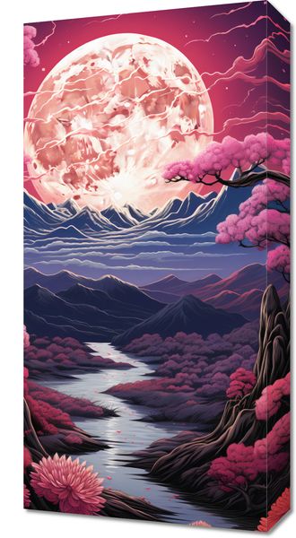 Obraz 30x60cm Różowa Kraina Marzeń zdjęcie 1