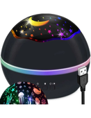 Projektor gwiazd lampka nocna rzutnik 2x Wzory