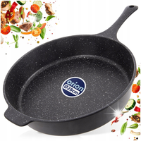 PATELNIA GRANITOWA GŁĘBOKA GRANDE INDUKCJA GAZ POWŁOKA NON-STICK 28 CM